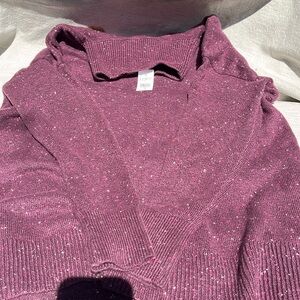 Anne Taylor loft tunic mock turtleneck sweater